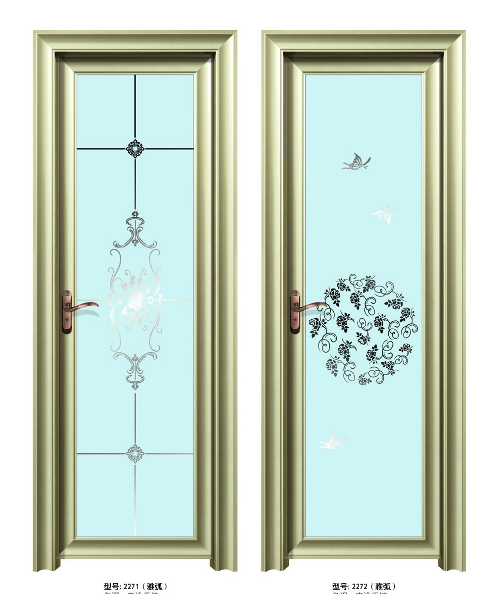 6S series of concave arc swing door design sketch